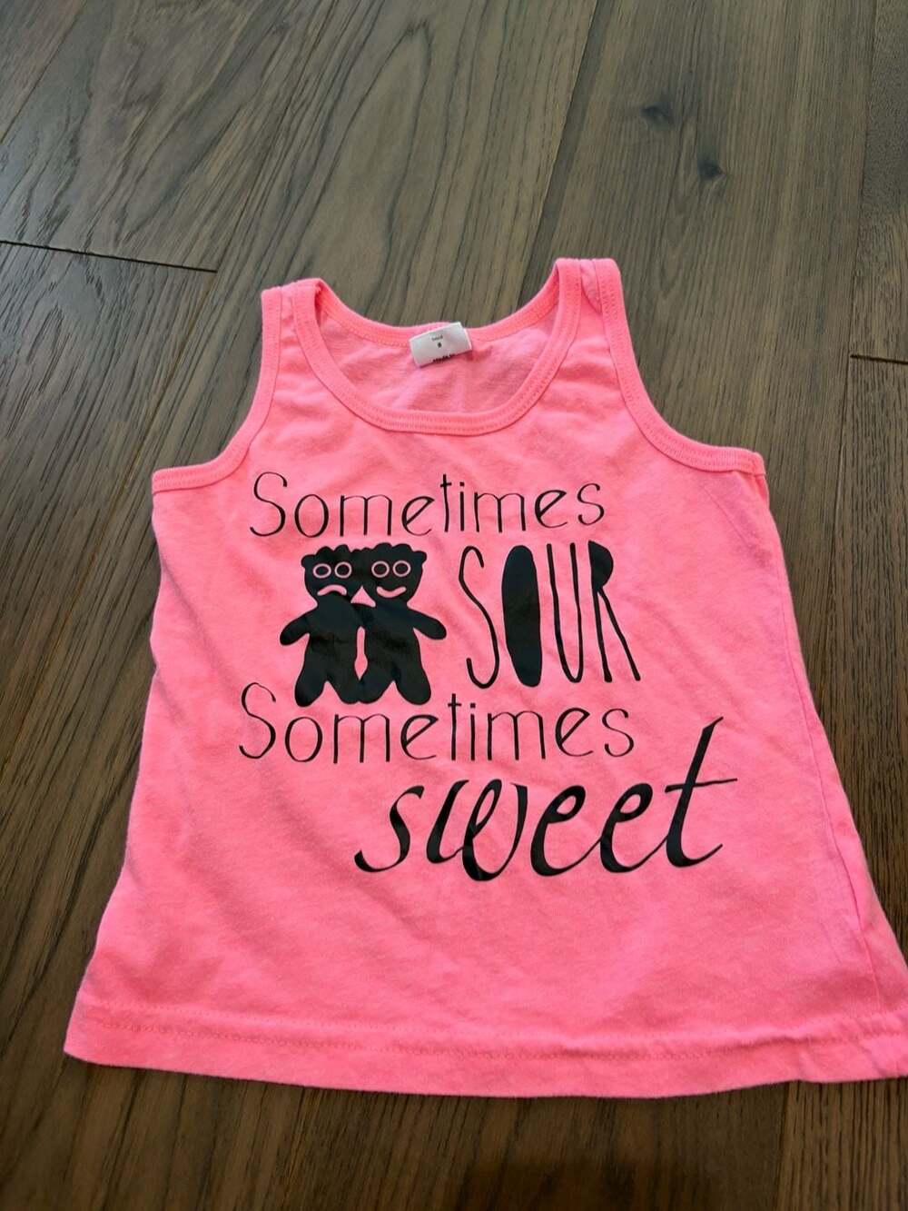 American Apparel Sometimes Sour Sometimes Sweet Tank Top Toddler Size 2